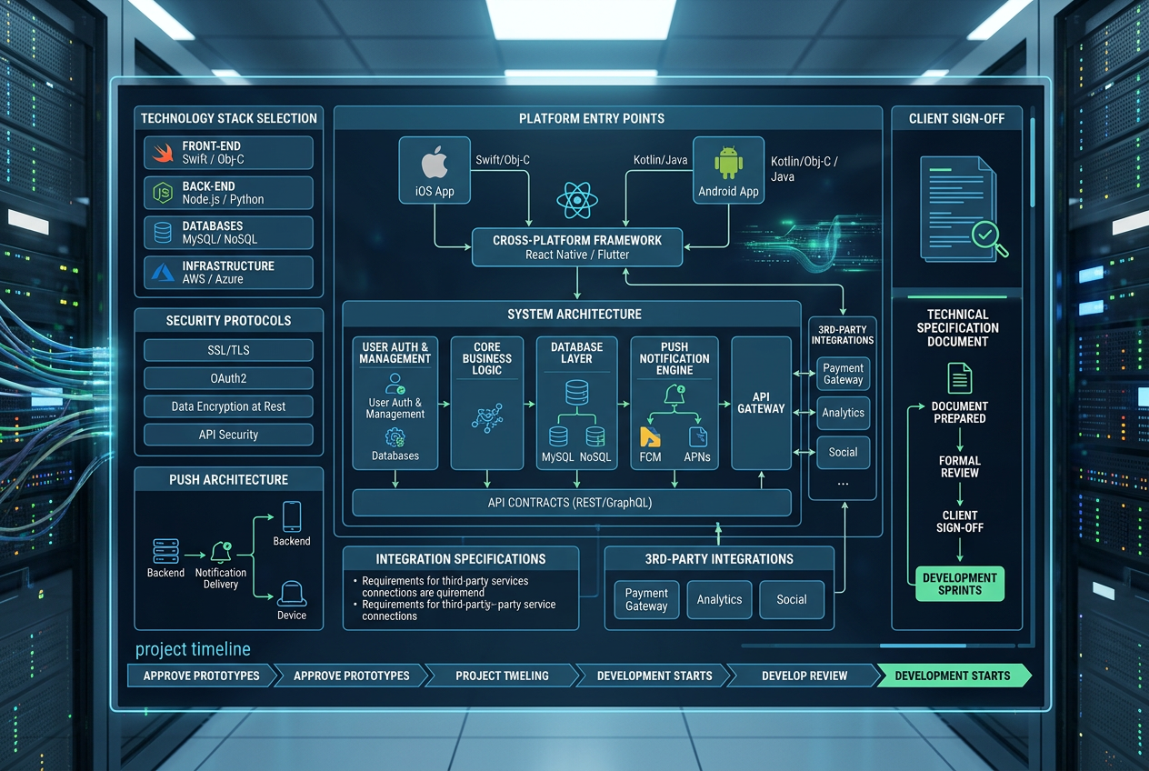 mobile app technical architecture planning