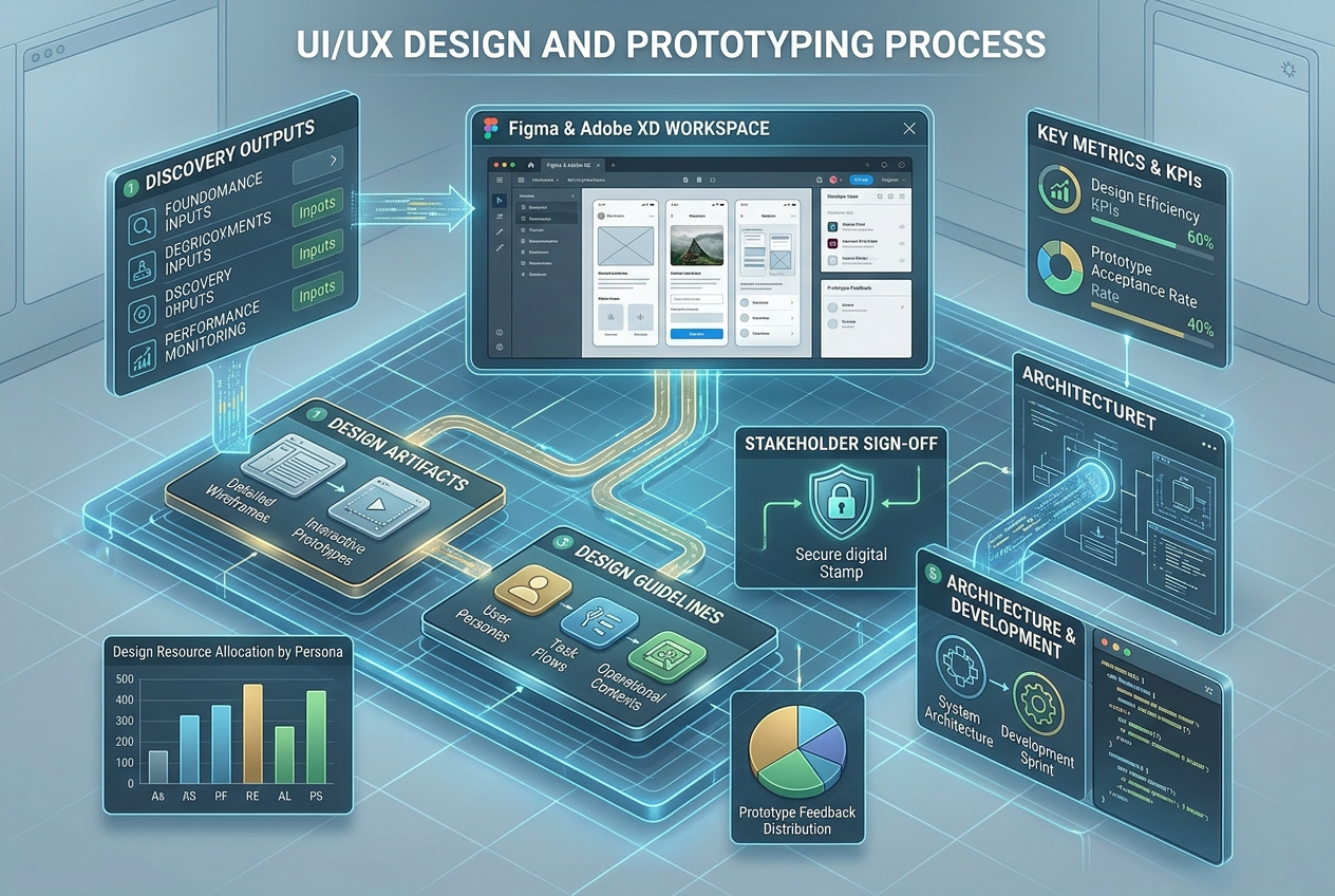 mobile app UI UX design and prototyping