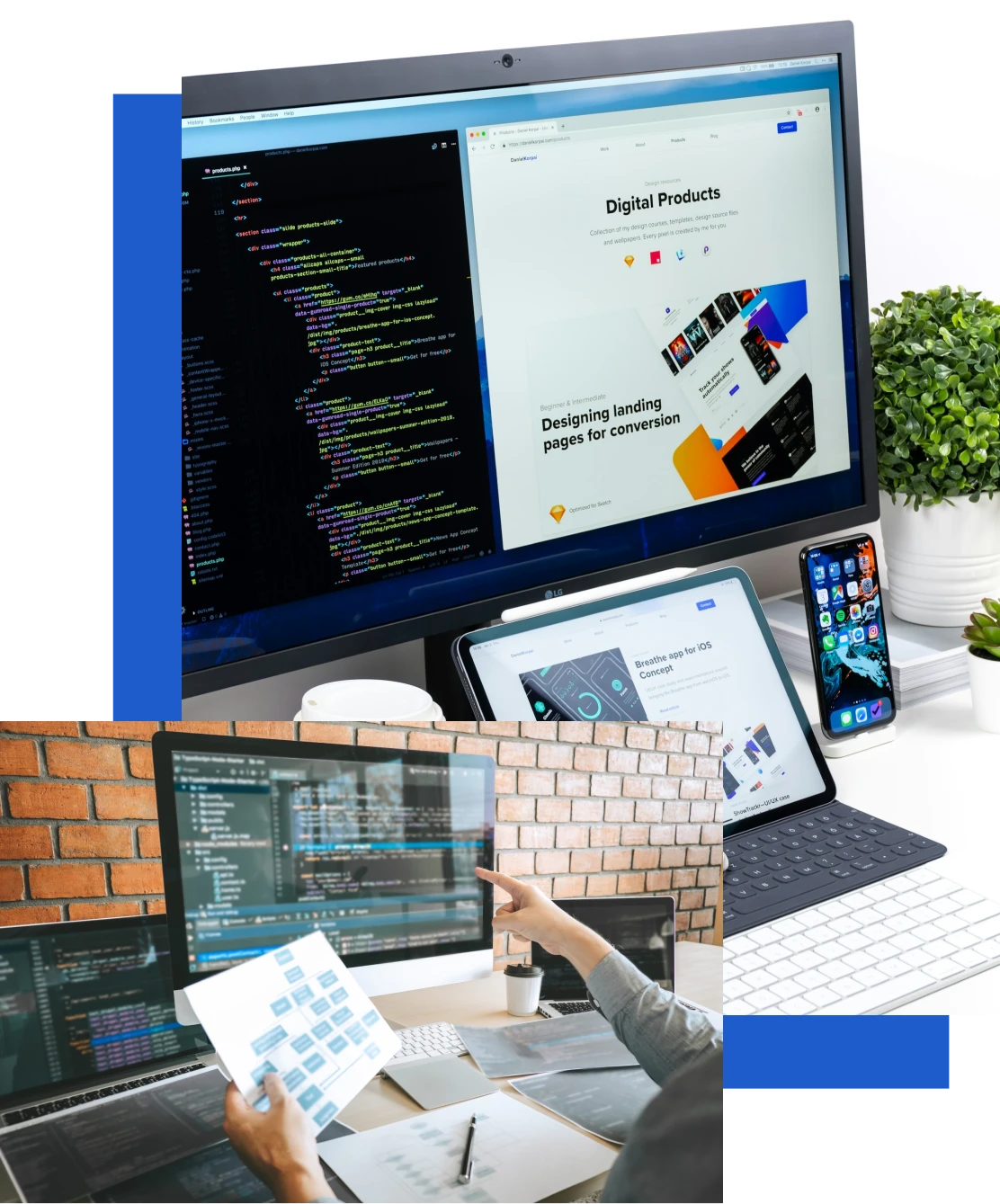 Custom web application development interface for SaaS platforms and enterprise portals