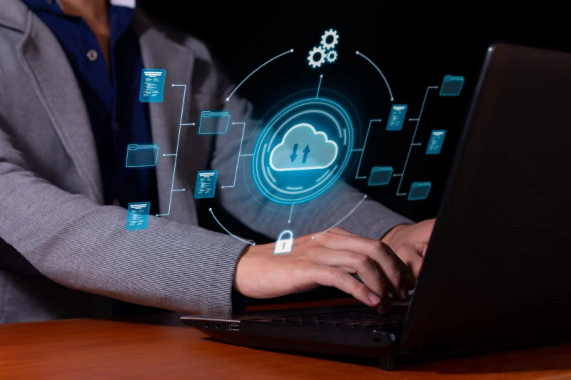Engineer implementing CI/CD pipeline automation for continuous integration and faster software delivery